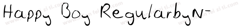 Happy Boy RegularbyN字体转换